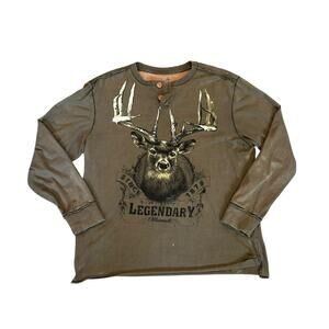 Legendary Whitetails Deer Graphic Long Sleeve Shirt Large